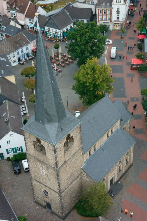 Reformationskirche Hilden von oben