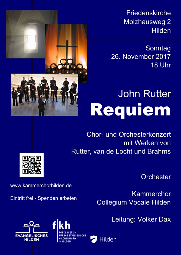 John Rutter: Requiem, 26.11.2017, Friedenskirche Hilden