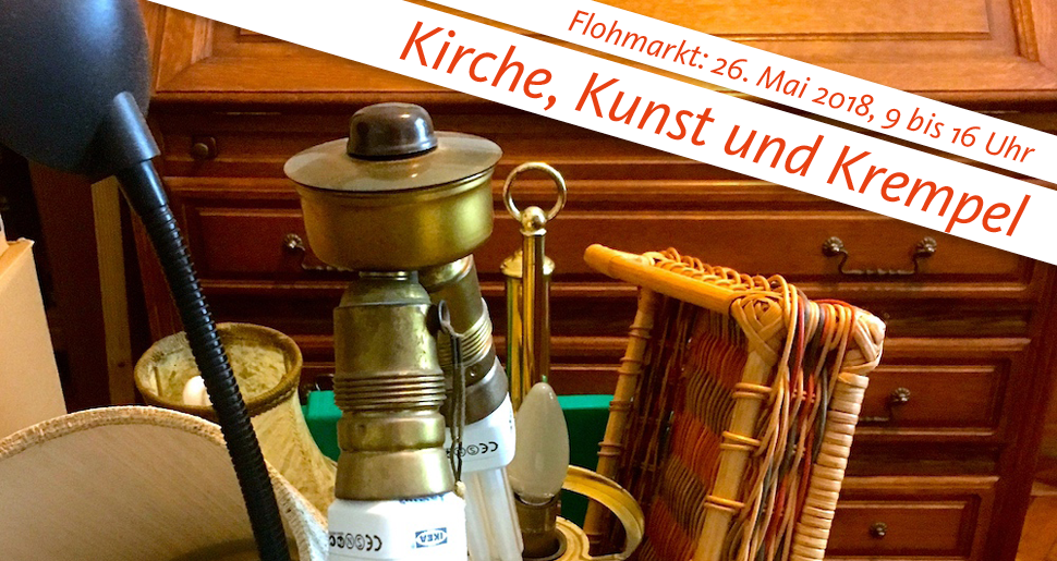 Trödel für den Flohmarkt rund um die Reformationskirche