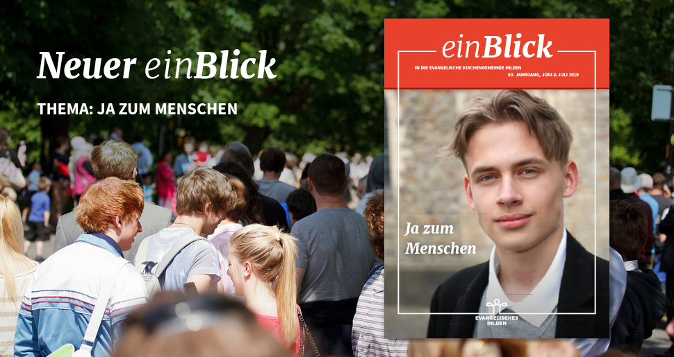 Titelbild des Gemeindebriefs einBlick Juni / Juli 2019