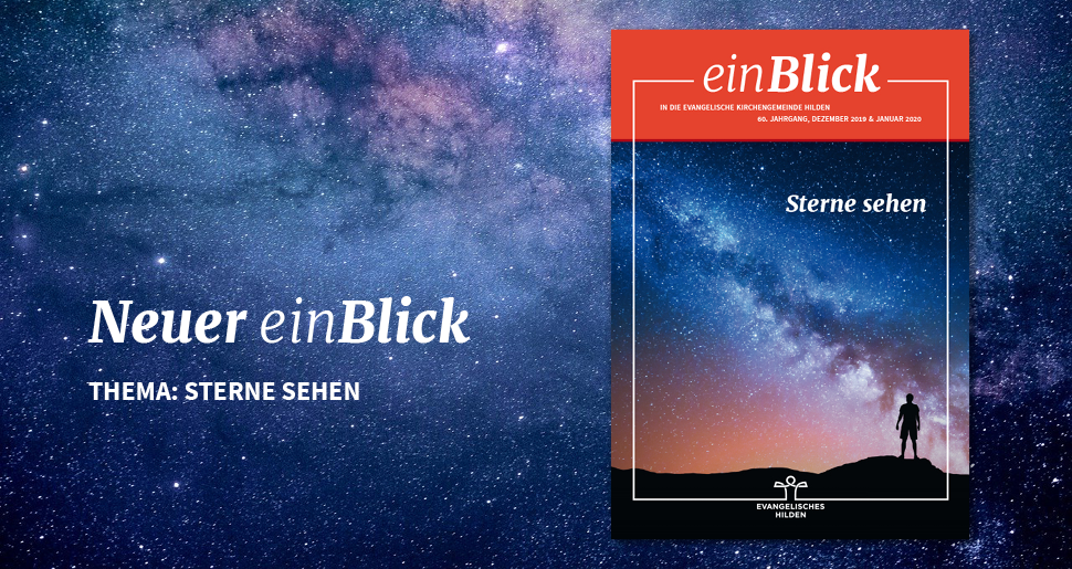 Titel einBlick Ausgabe Januar Dezember Sternenhimmel