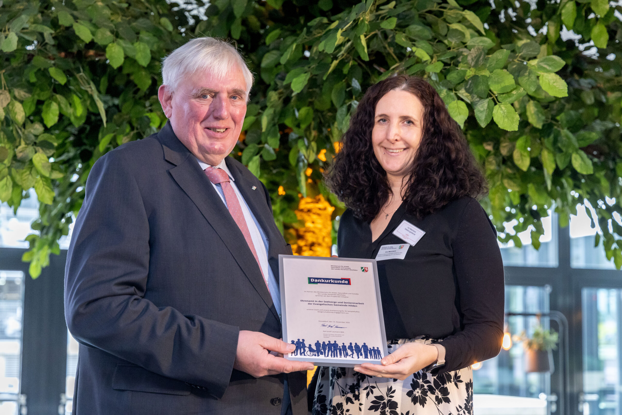 Iris Melchers und Karl-Josef Laumann