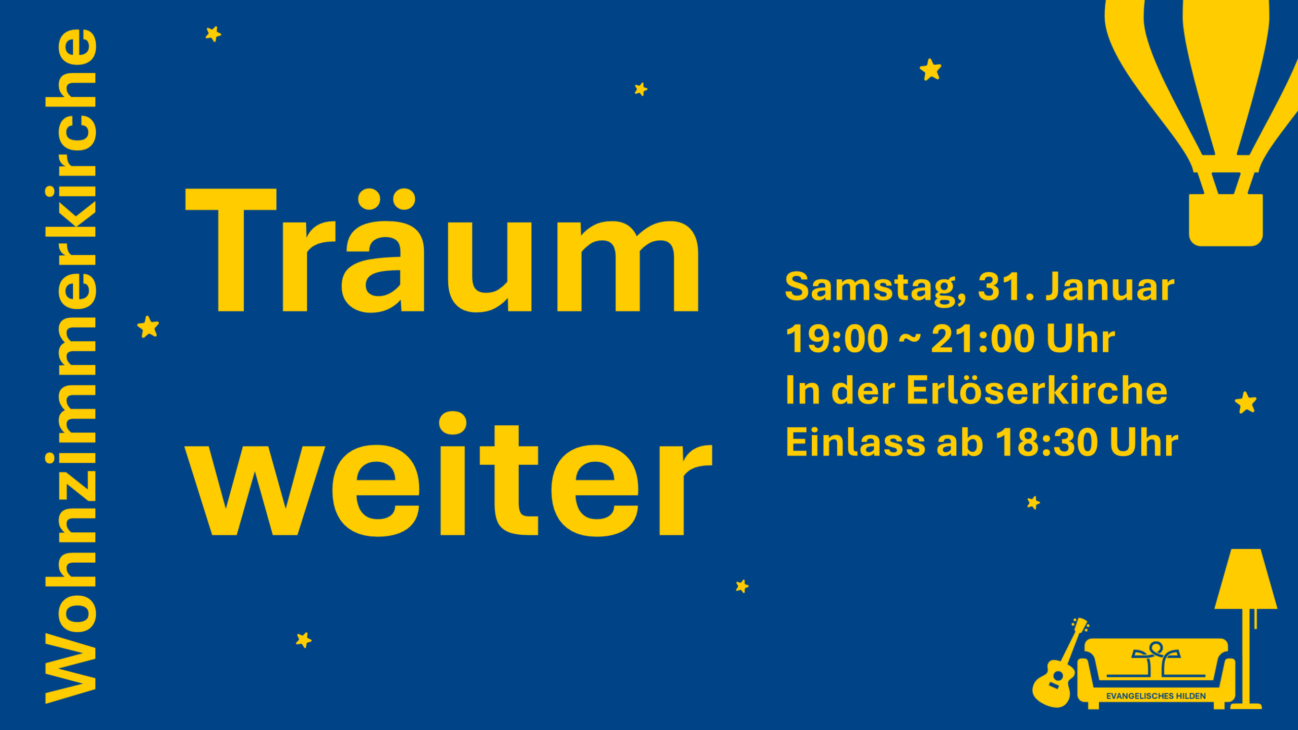 Du betrachtest gerade Wohnzimmerkirche, Erlöserkirche, 31.01.26, 19 Uhr