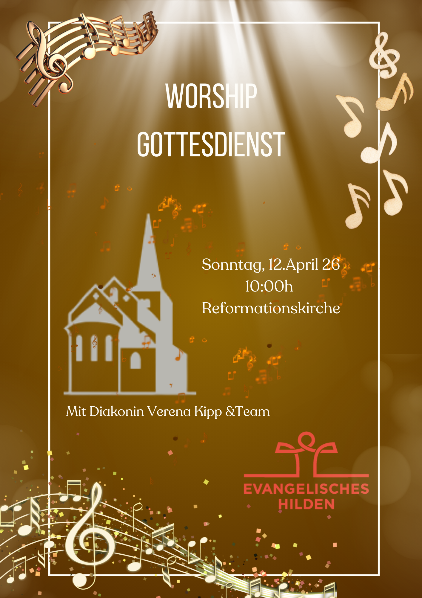 Du betrachtest gerade Worship-Gottesdienst am Sonntag, den 12. April um 10 Uhr in der Reformationskirche